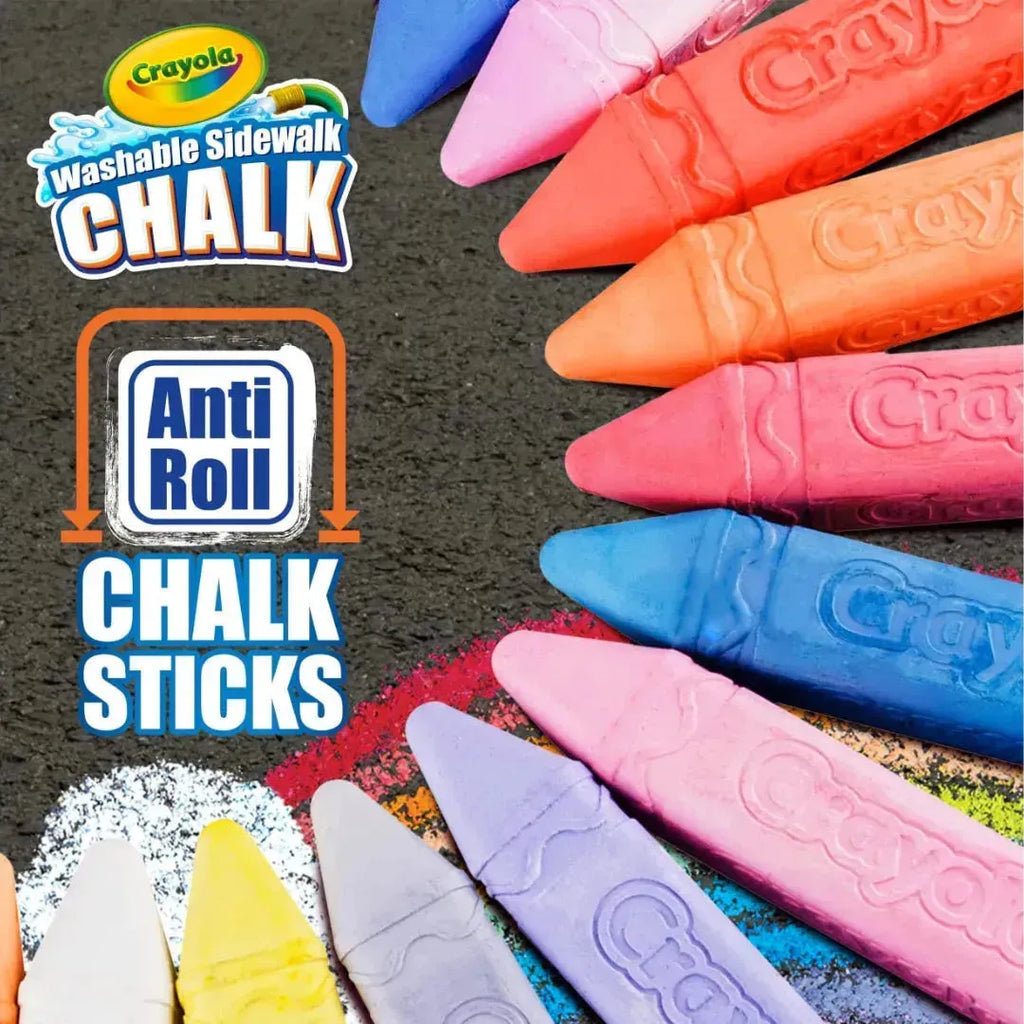 Crayola 48 Count Wahable Sidewalk Chalk - Naivri