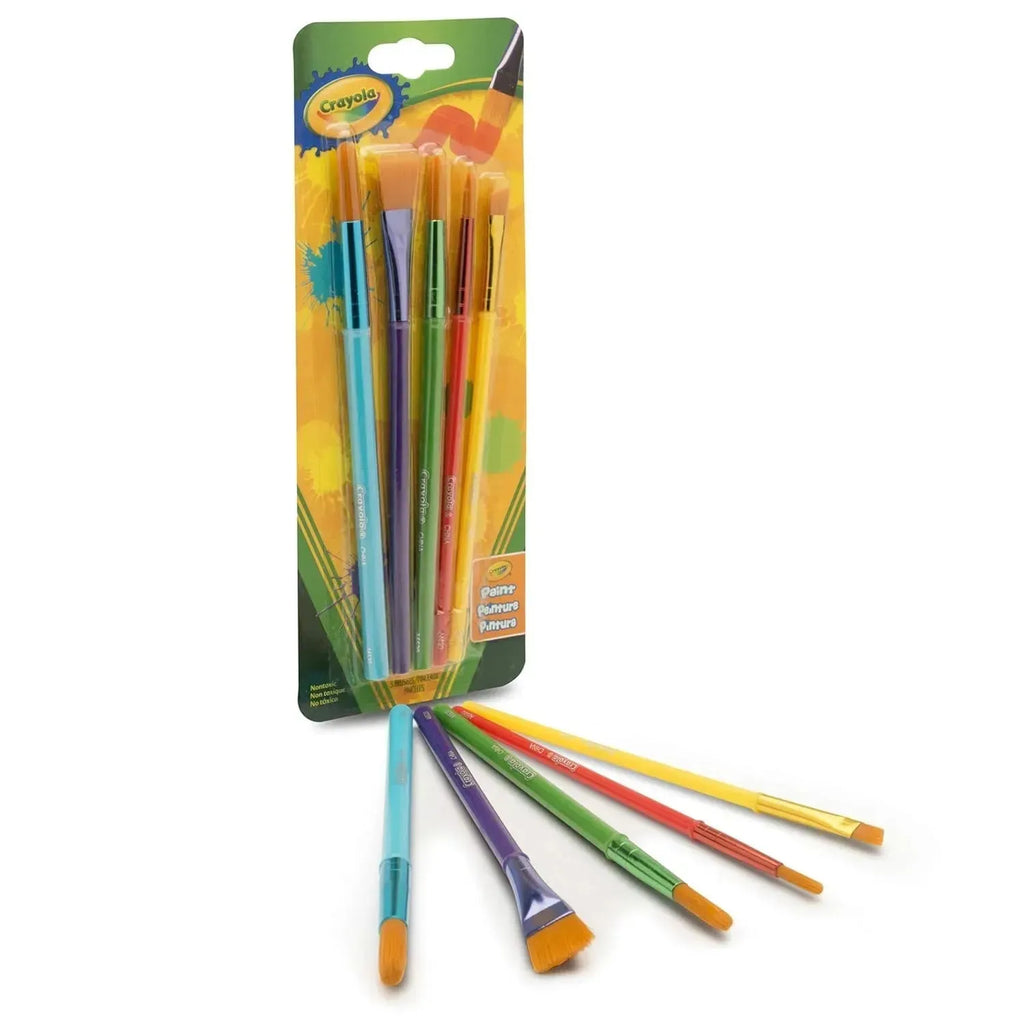 Crayola Art and Craft Brush Set 5 Brushes - Naivri