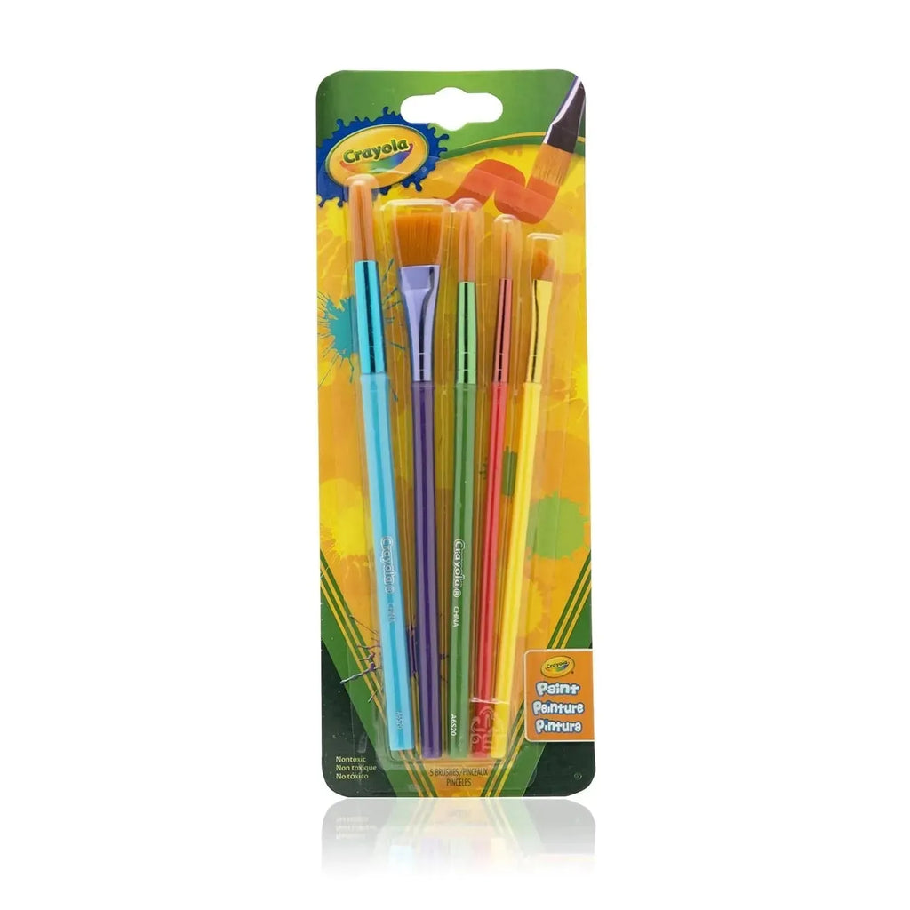 Crayola Art and Craft Brush Set 5 Brushes - Naivri