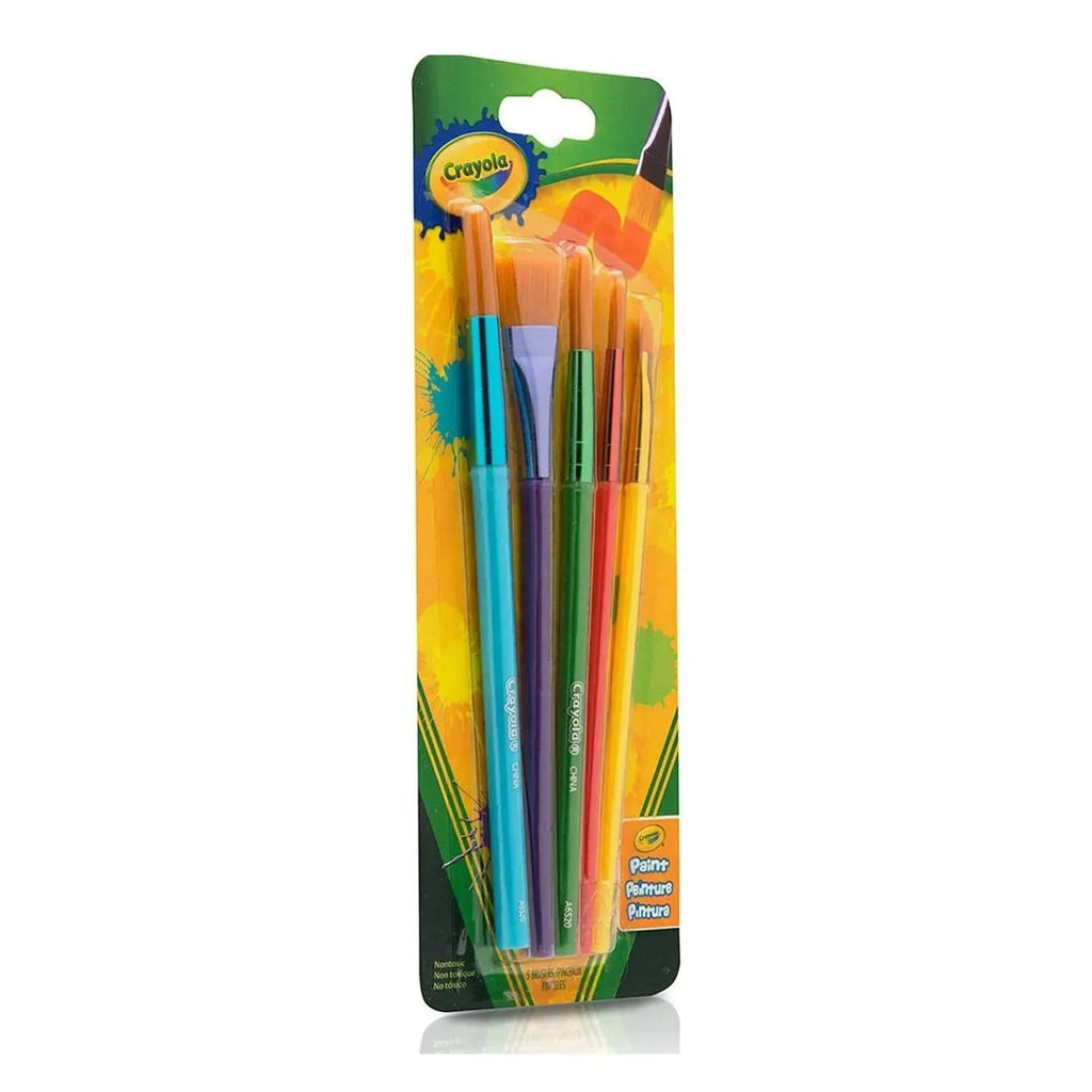 Crayola Art and Craft Brush Set 5 Brushes - Naivri