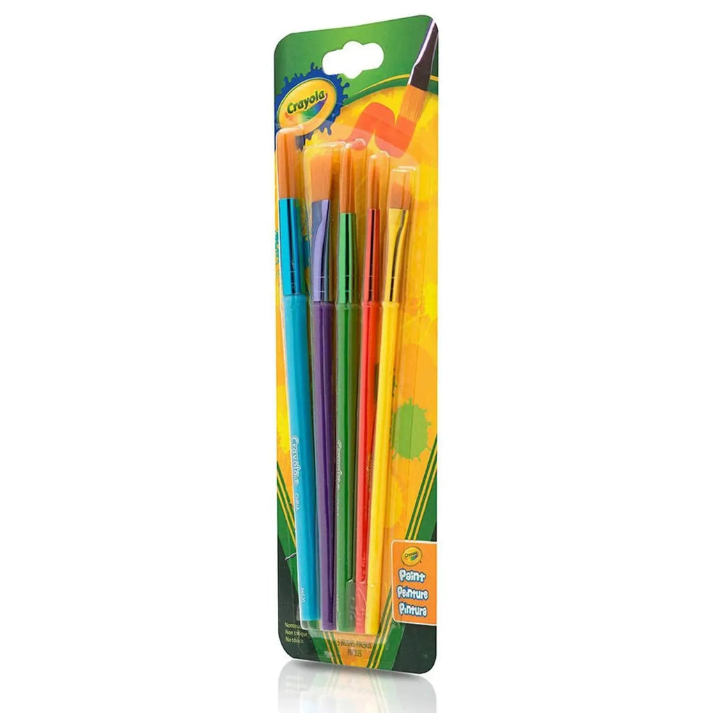 Crayola Art and Craft Brush Set 5 Brushes - Naivri