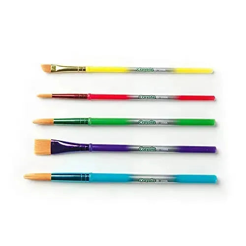 Crayola Art and Craft Brush Set 5 Brushes - Naivri