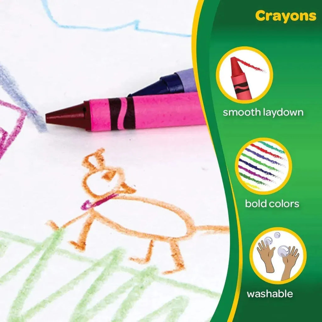 Crayola Crayons in 16 classic shades - Naivri