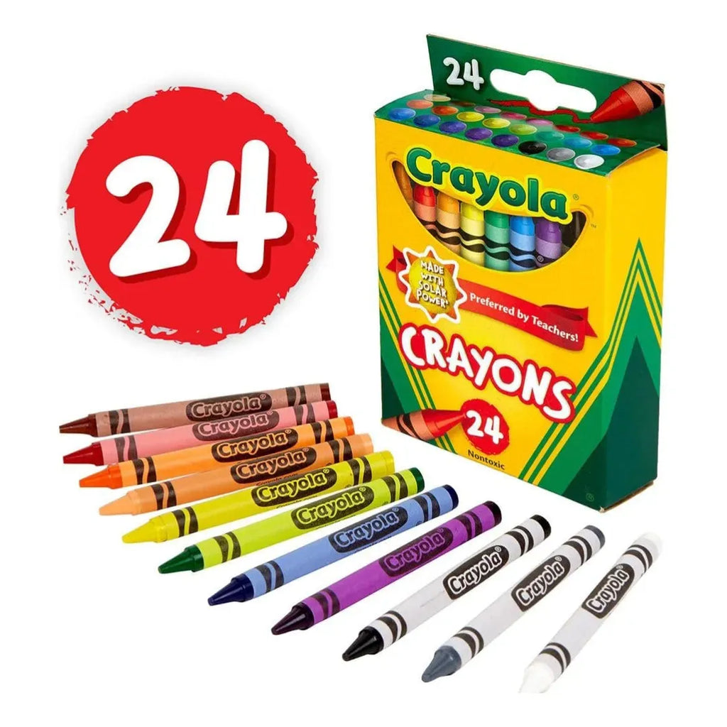 Crayola Crayons in 24 vibrant shades - Naivri