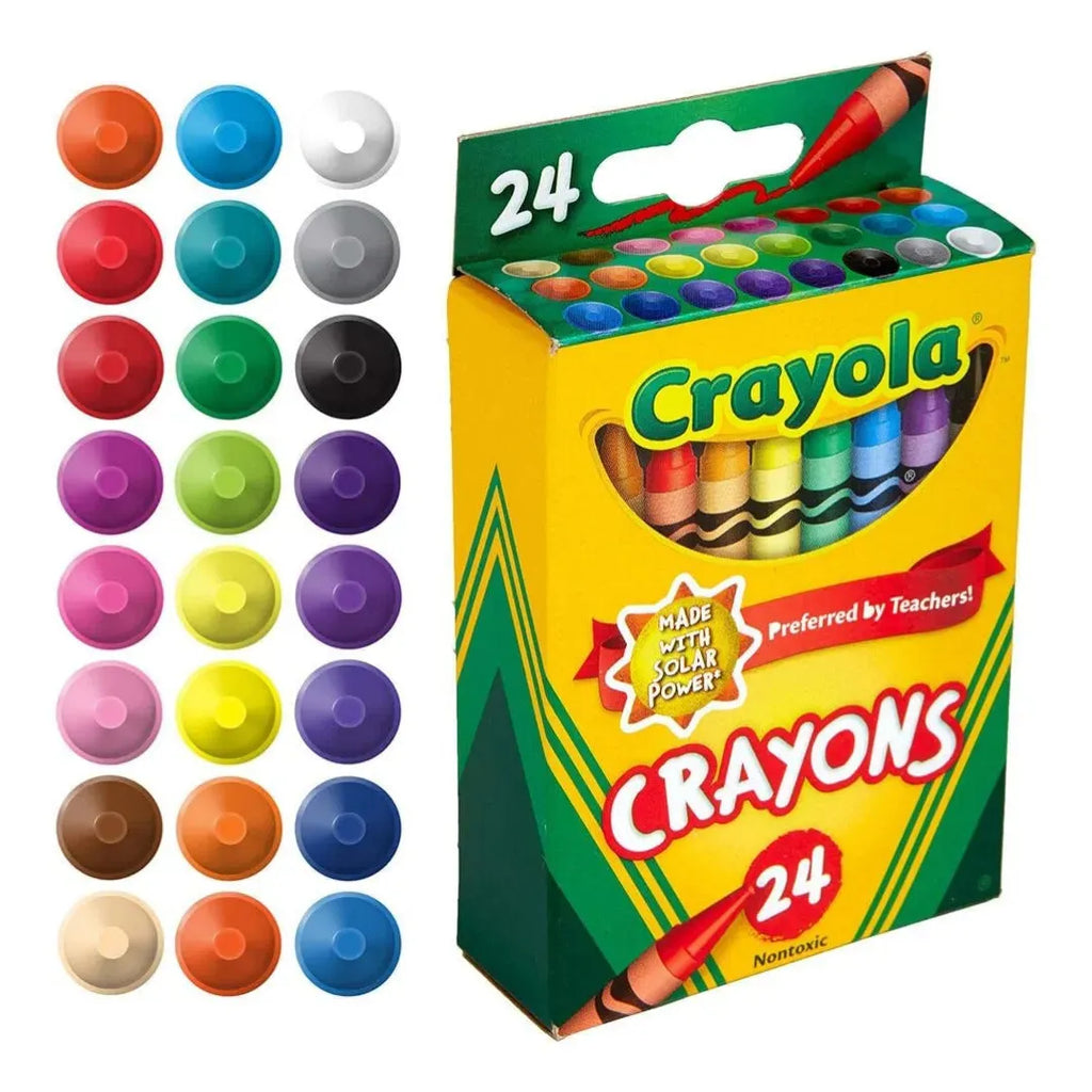 Crayola Crayons in 24 vibrant shades - Naivri