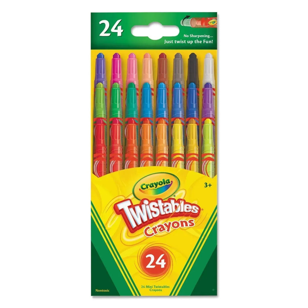 Crayola Mini Twistables Crayons in a convenient pack of 24 - Naivri