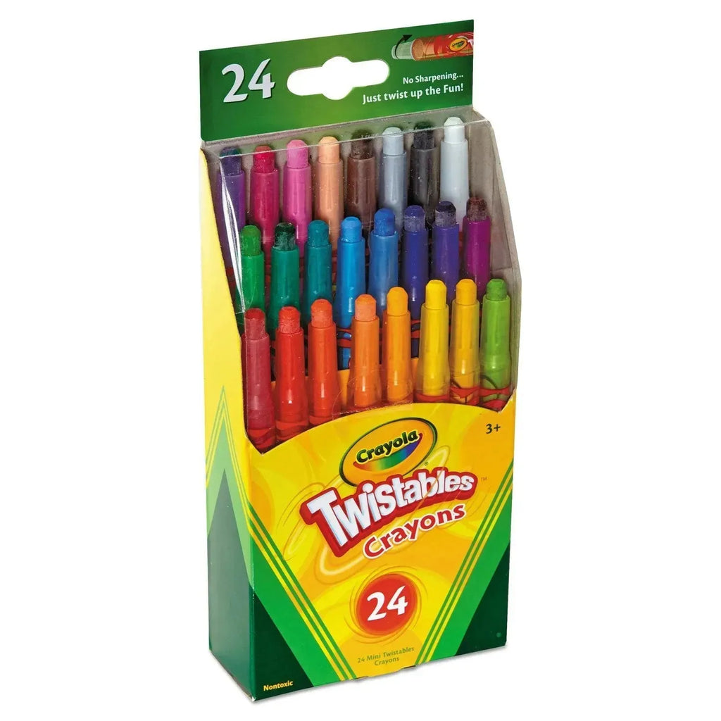 Crayola Mini Twistables Crayons in a convenient pack of 24 - Naivri