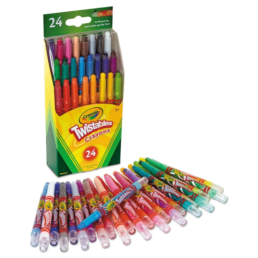 Crayola Mini Twistables Crayons in a convenient pack of 24 - Naivri