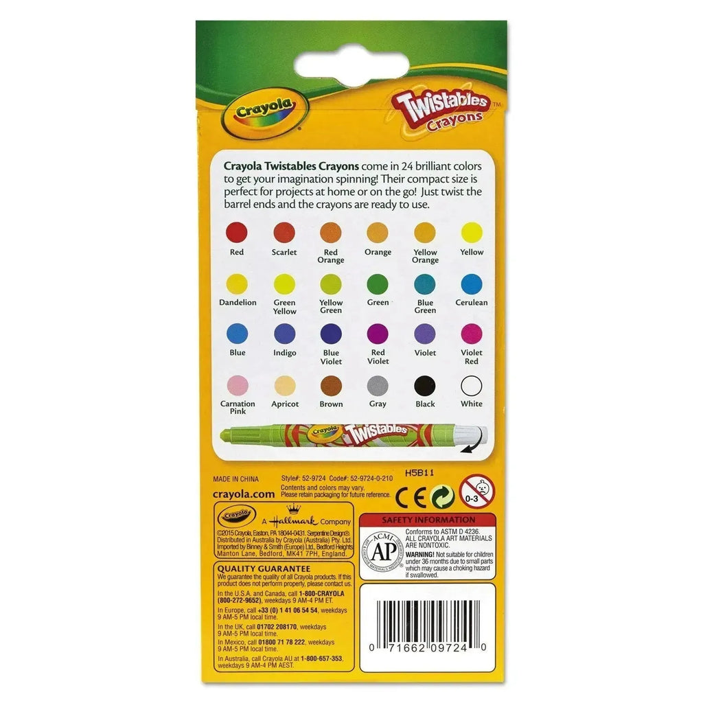 Crayola Mini Twistables Crayons in a convenient pack of 24 - Naivri