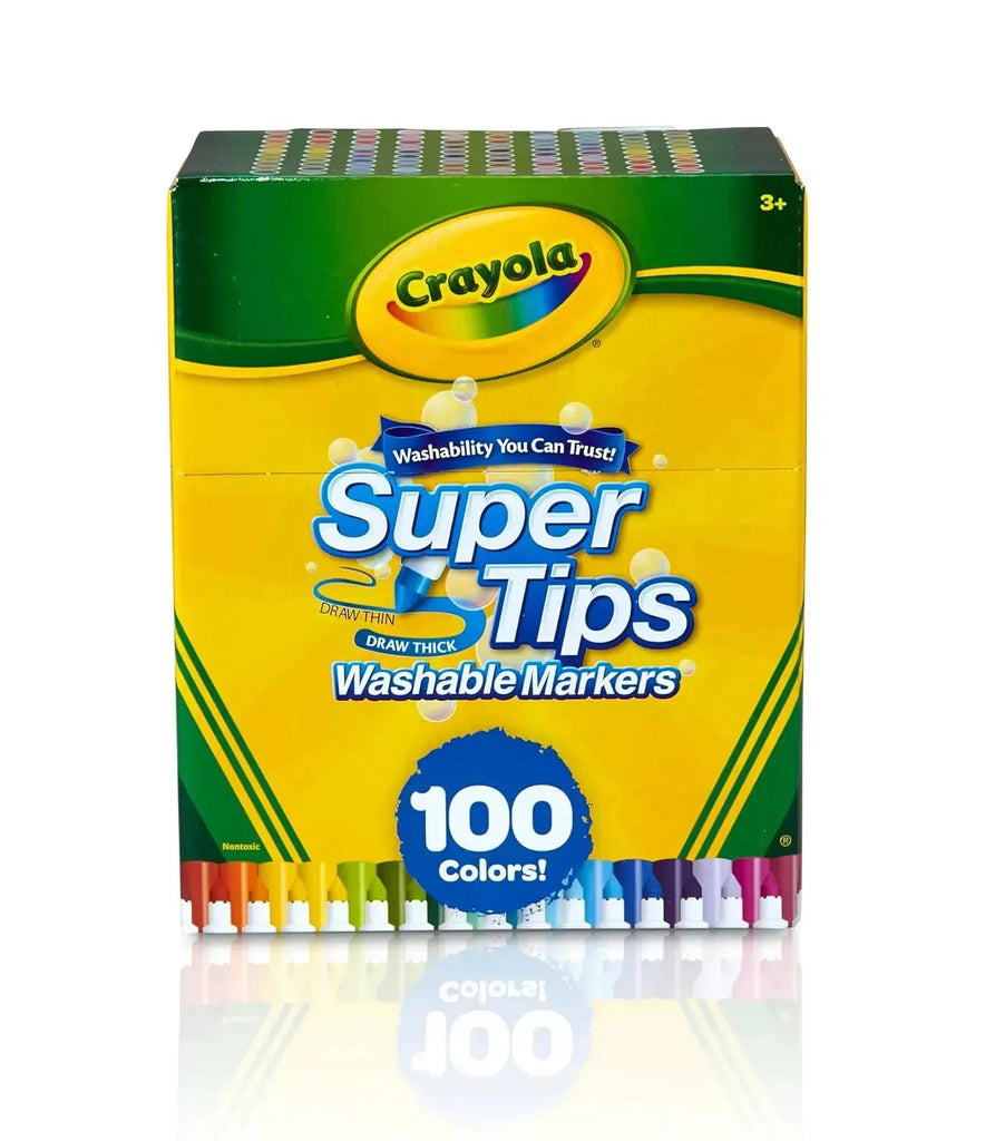 Crayola Super Tips Washable Markers 100 Colors - Naivri