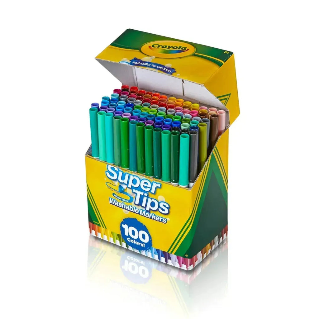 Crayola Super Tips Washable Markers 100 Colors - Naivri