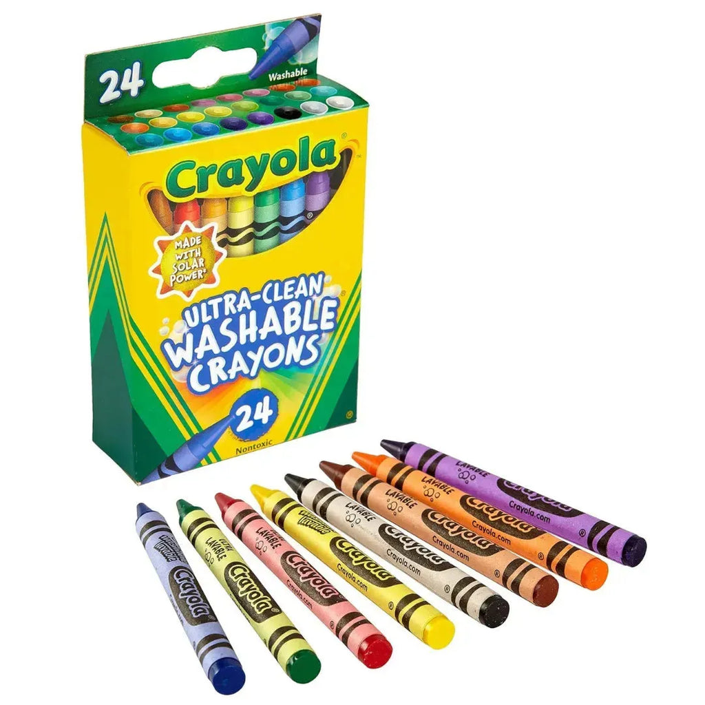 Crayola Ultra Clean Washable Crayons in 24 stunning shades - Naivri