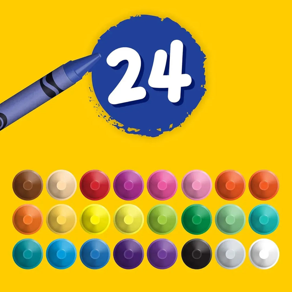 Crayola Ultra Clean Washable Crayons in 24 stunning shades - Naivri