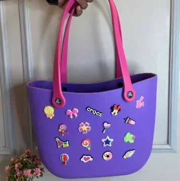 Crocs - big beach bag with jibbitz - Naivri
