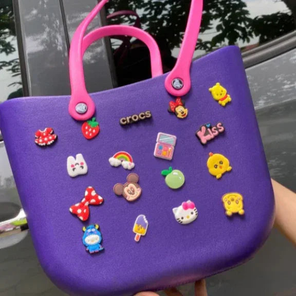 Crocs - big beach bag with jibbitz - Naivri