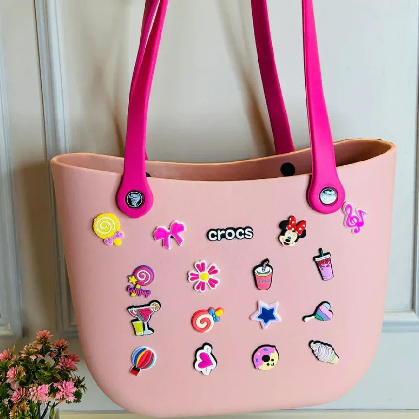 Crocs - big beach bag with jibbitz - Naivri