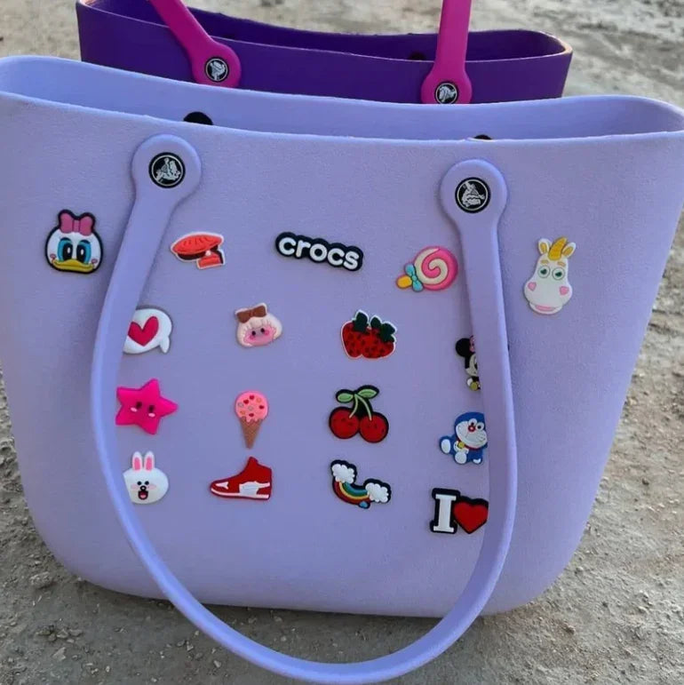 Crocs - big beach bag with jibbitz - Naivri