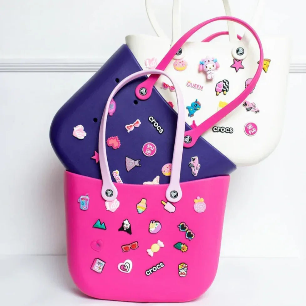 Crocs - big beach bag with jibbitz - Naivri