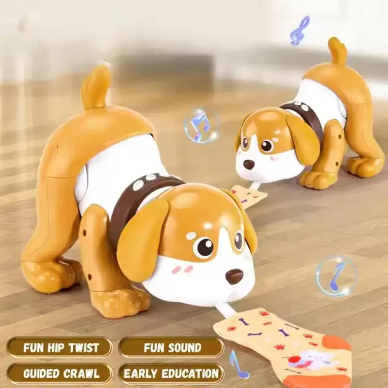 Cute Pet Beibei Animated Music Puppy – Interactive Light & Sound Walking Toy (Ages 3+) - Naivri