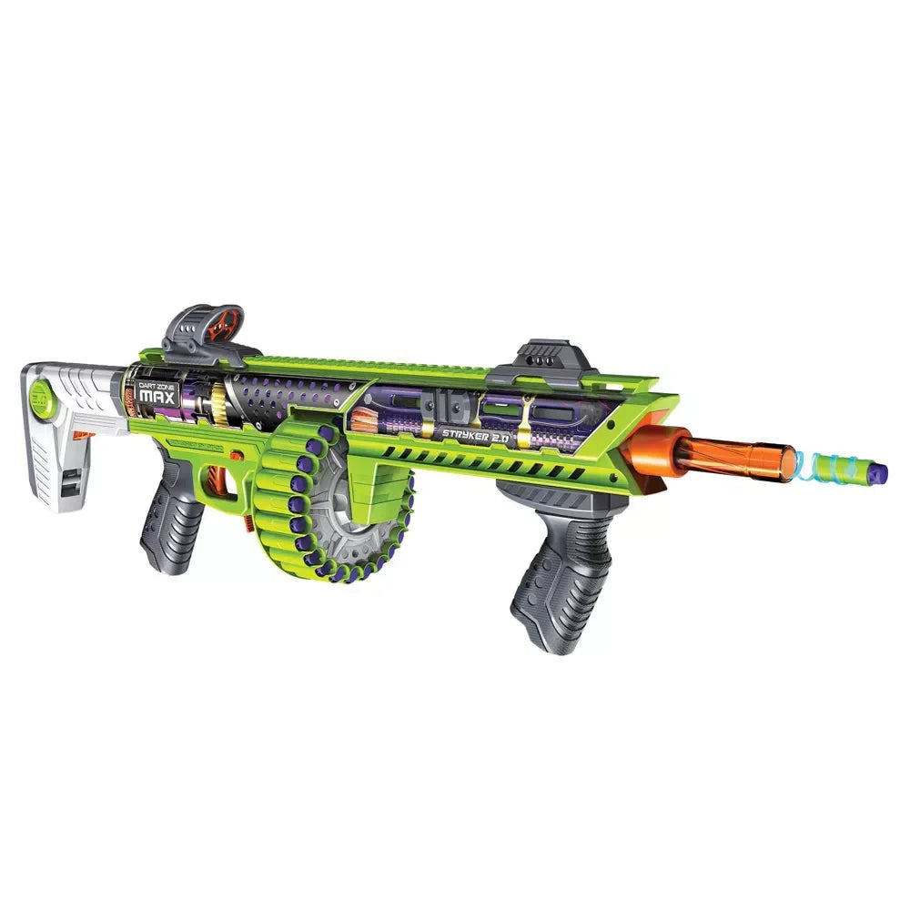 Dart Zone Max Nitroshot+ Stryker 2.0 Pro Foam Blaster – Quick Swap Power for Ages 14+ - Naivri