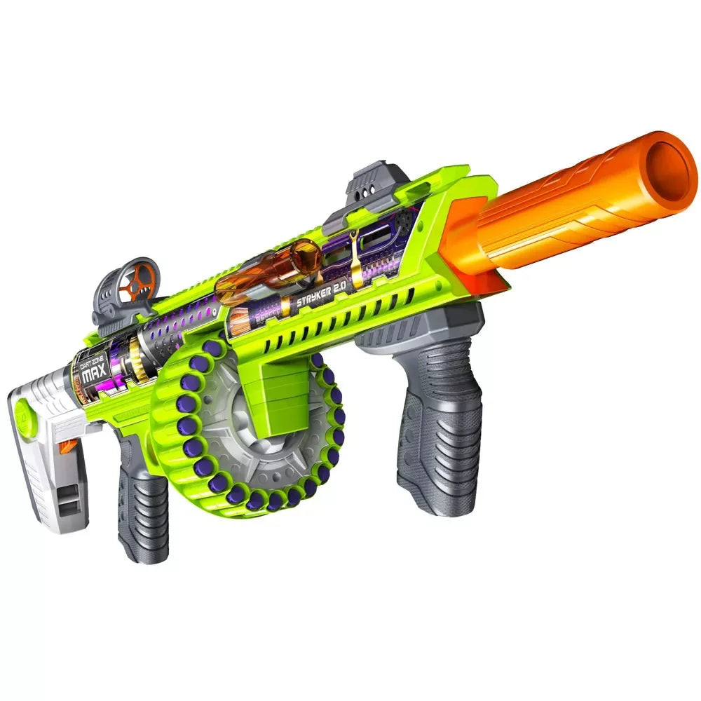 Dart Zone Max Nitroshot+ Stryker 2.0 Pro Foam Blaster – Quick Swap Power for Ages 14+ - Naivri