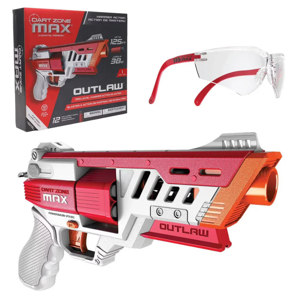 Dart Zone Max Outlaw Blaster – High-Performance Foam Dart Gun for Ages 14+ - Naivri