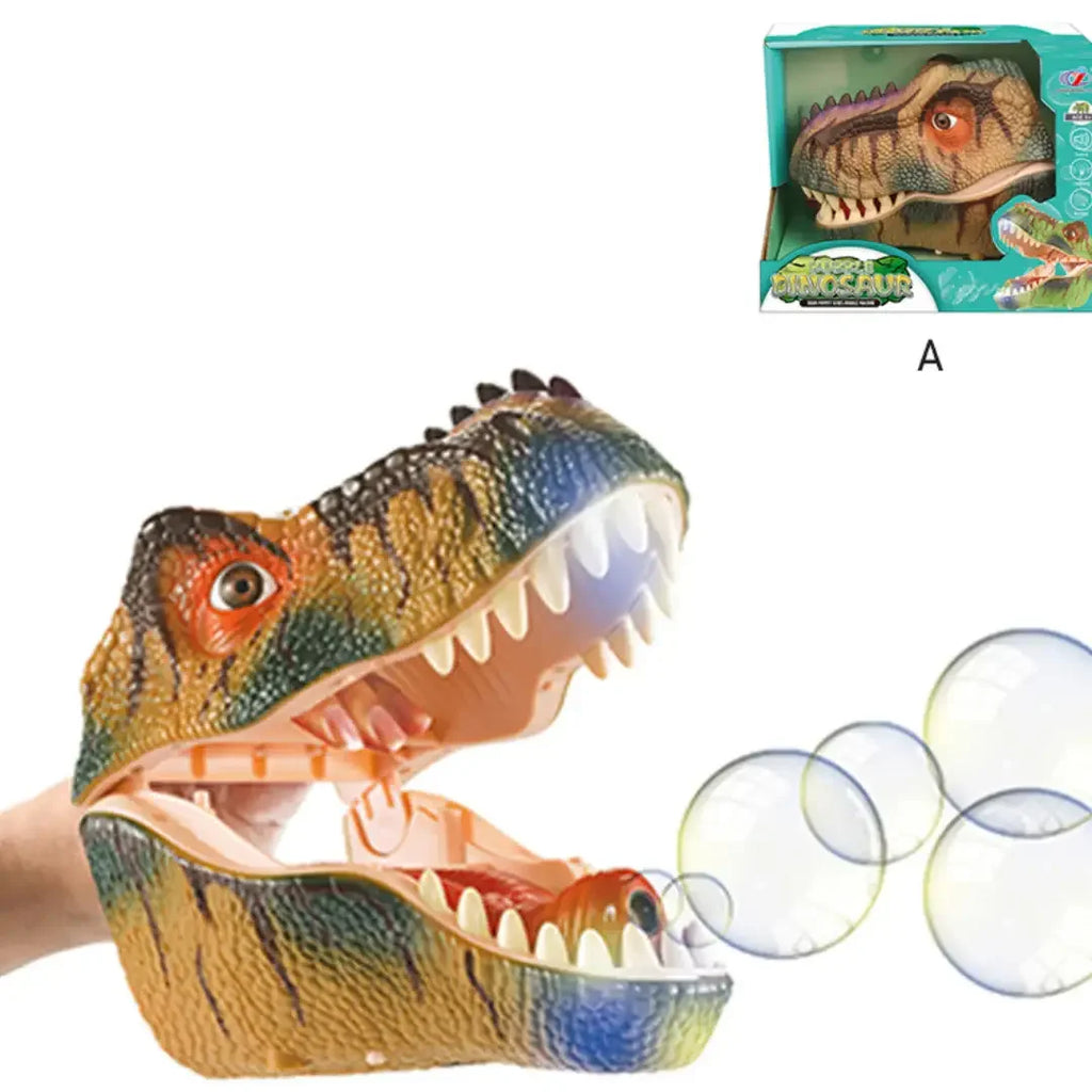 Dino Hand Puppets – Interactive Bubble & Roaring Sounds for 3+ - Naivri