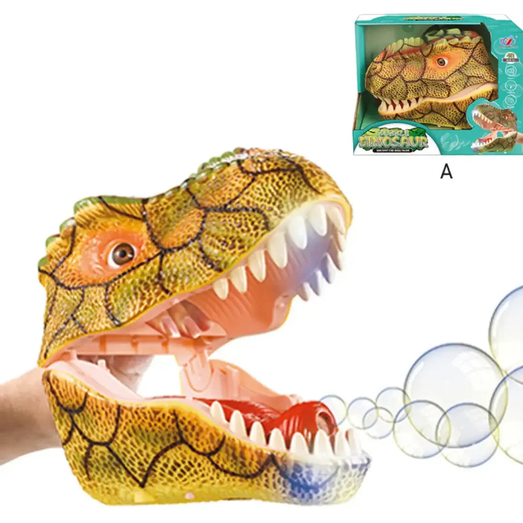 Dino Hand Puppets – Interactive Bubble & Roaring Sounds for 3+ - Naivri