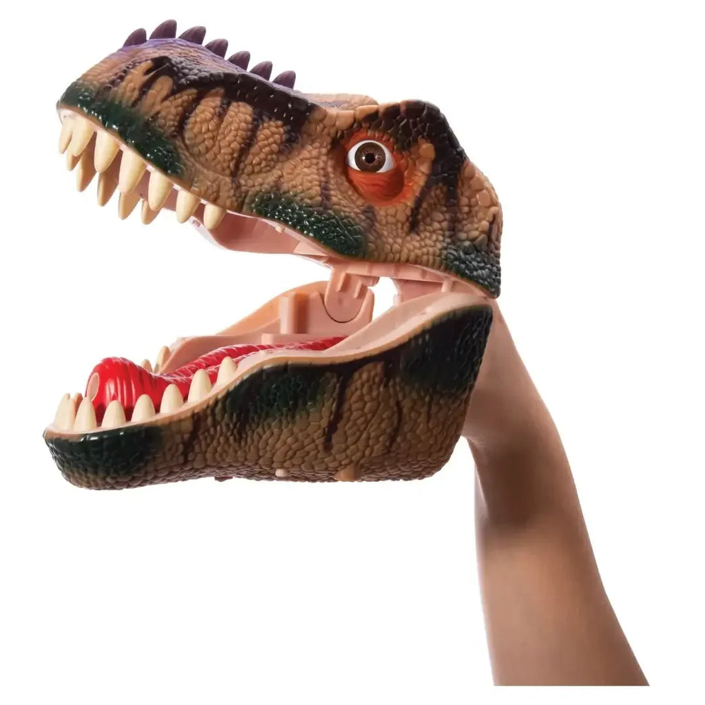 Dino Vapor Hand Puppet – Roaring, Mist & LED Fun for 3+ - Naivri