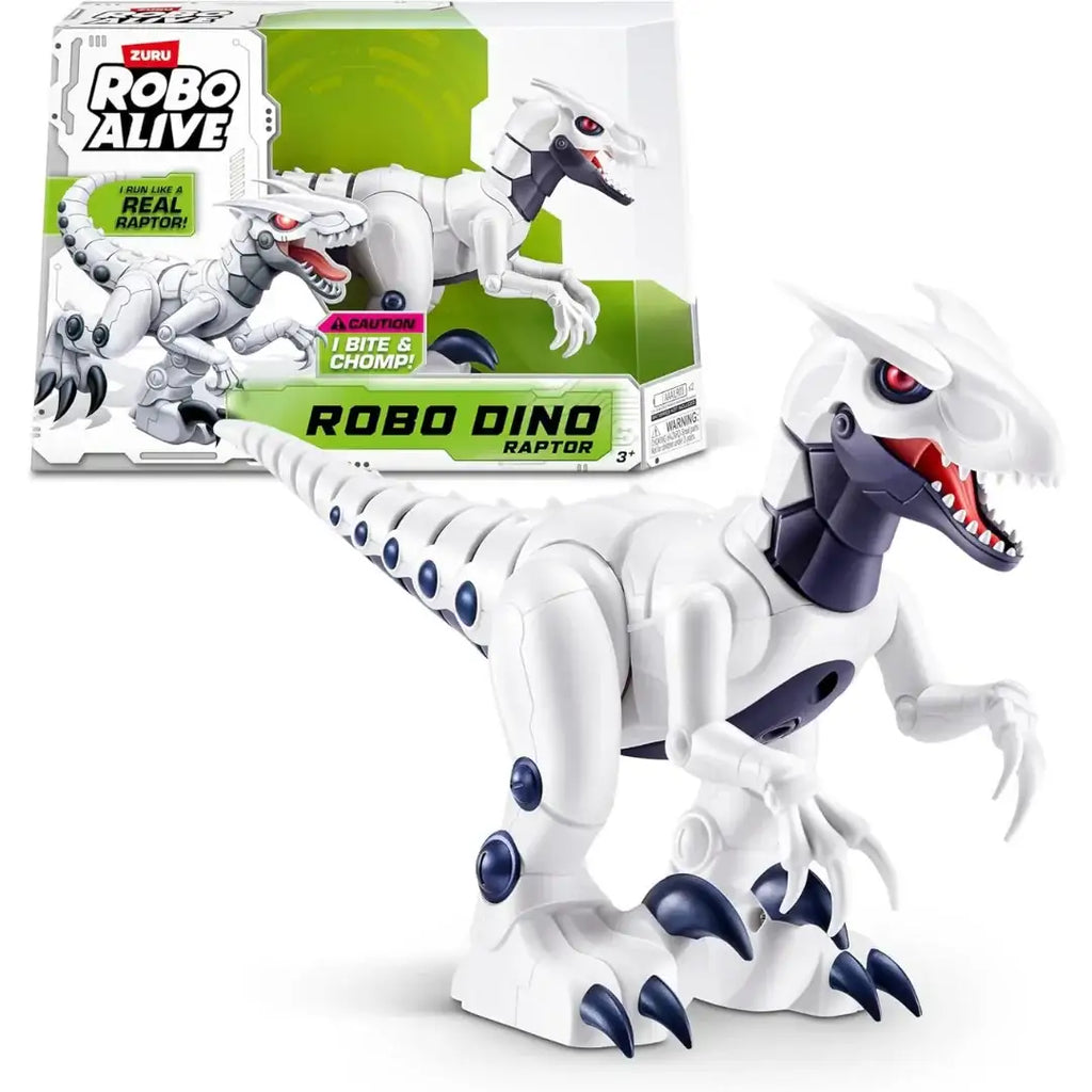 ZURU Robo Alive Raptor Droid Dinosaur – Fast Running & Chomping Action (3 Years+) - Naivri