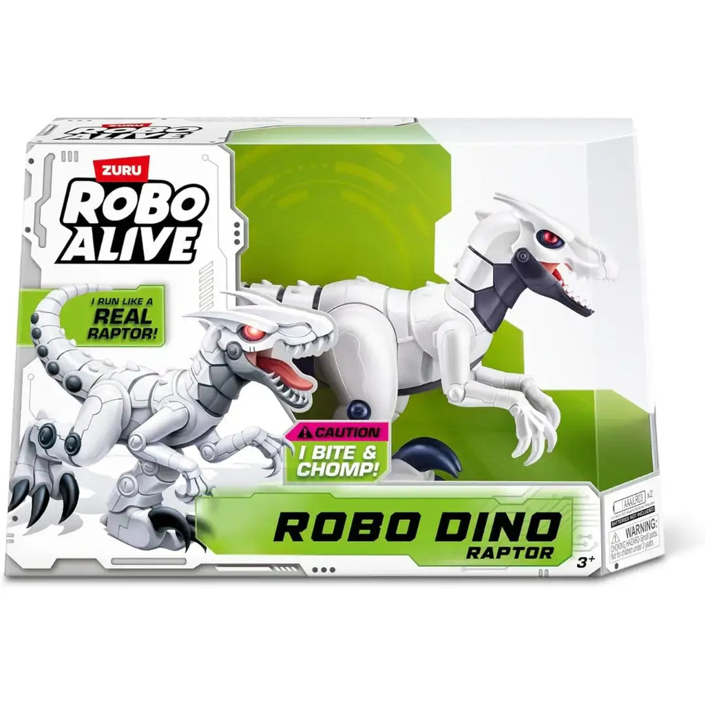 ZURU Robo Alive Raptor Droid Dinosaur – Fast Running & Chomping Action (3 Years+) - Naivri