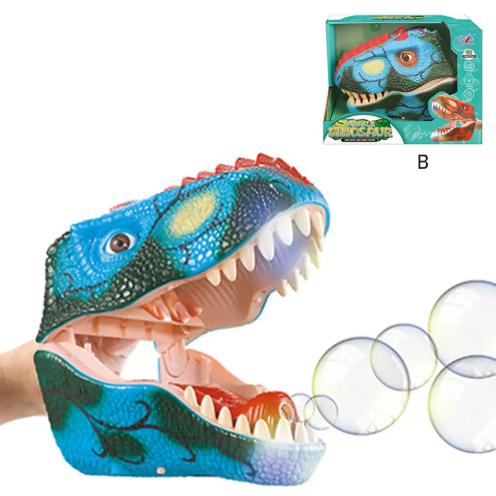 Dino Hand Puppets – Interactive Bubble & Roaring Sounds for 3+ - Naivri