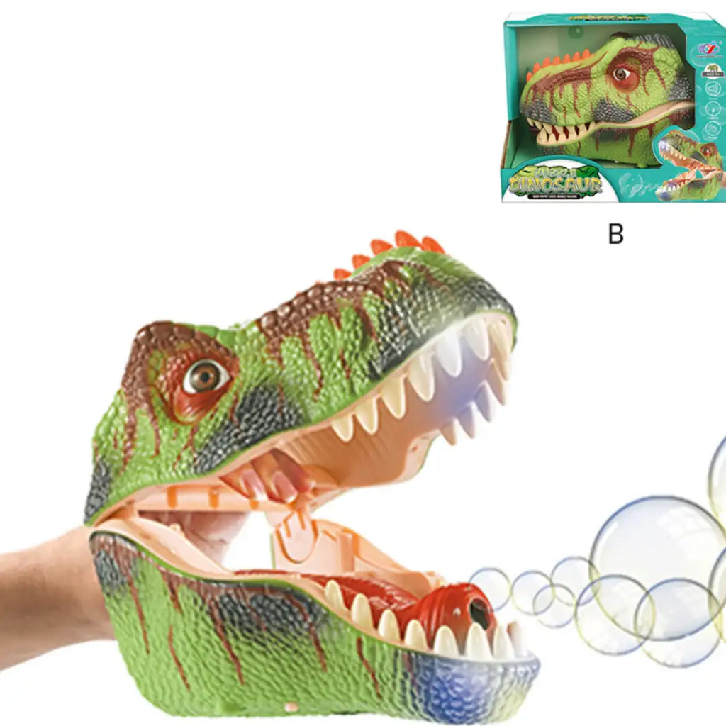 Dino Hand Puppets – Interactive Bubble & Roaring Sounds for 3+ - Naivri