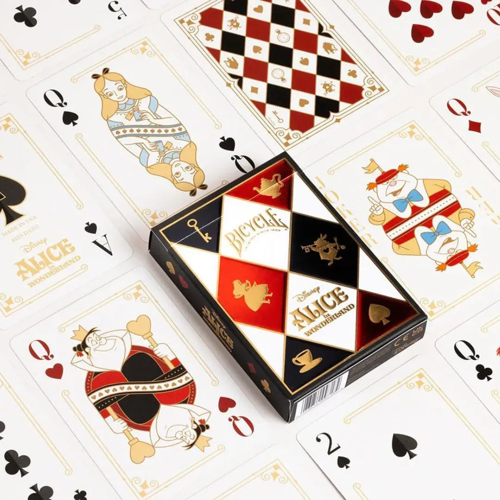 Disney Alice in Wonderland Inspired Playing Cards by Bicycle – Official Licensed Premium Deck - Naivri