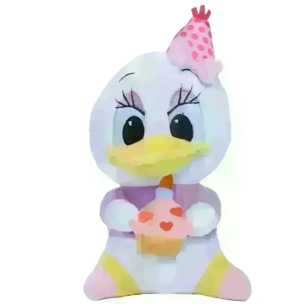 Disney Daisy Duck Celebration Plush – 9 Inches Soft Cuddly Toy for Kids - Naivri