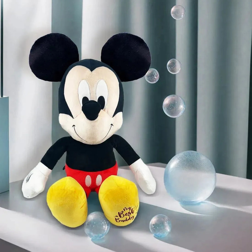 Disney Mickey Mouse 16-Inch Plush Toy – Official Licensed, Jumbo Soft Toy for Kids, Embroidered Features, Gift for Ages 2+ - Naivri