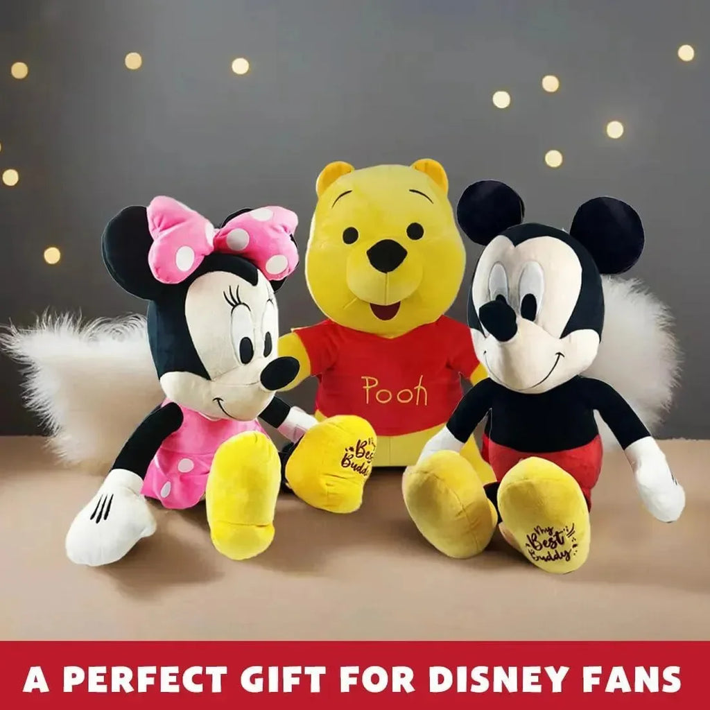 Disney Mickey Mouse 16-Inch Plush Toy – Official Licensed, Jumbo Soft Toy for Kids, Embroidered Features, Gift for Ages 2+ - Naivri