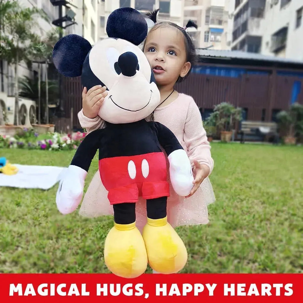 Disney Mickey Mouse 16-Inch Plush Toy – Official Licensed, Jumbo Soft Toy for Kids, Embroidered Features, Gift for Ages 2+ - Naivri
