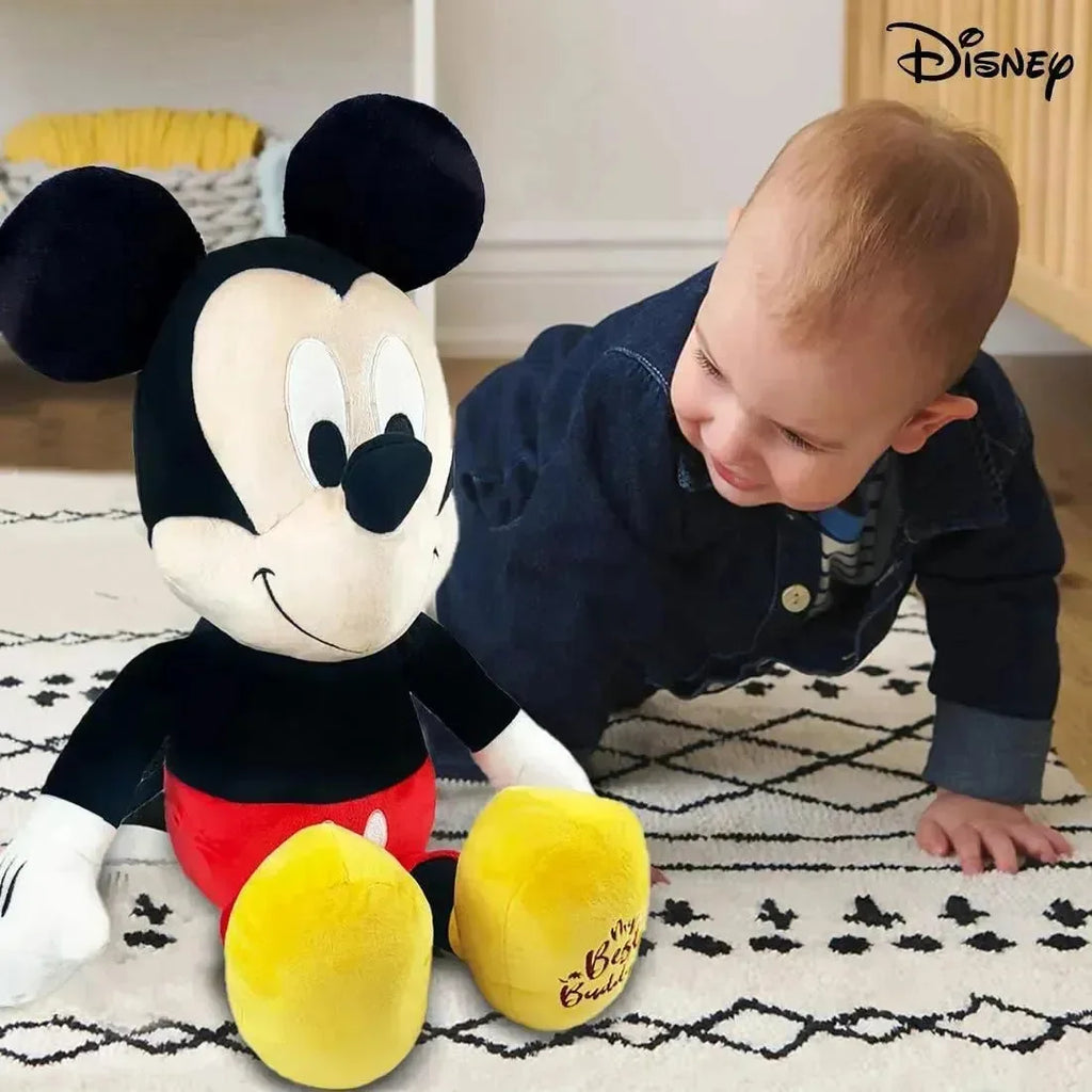 Disney Mickey Mouse 16-Inch Plush Toy – Official Licensed, Jumbo Soft Toy for Kids, Embroidered Features, Gift for Ages 2+ - Naivri