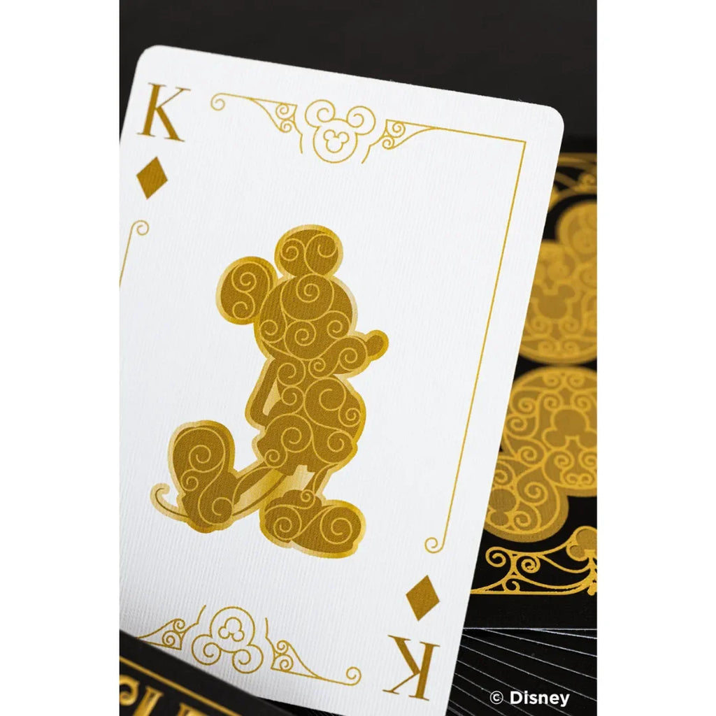 Disney Mickey Mouse Inspired Black and Gold Playing Cards by Bicycle – Luxury Collector’s Edition Playing Cards - Naivri