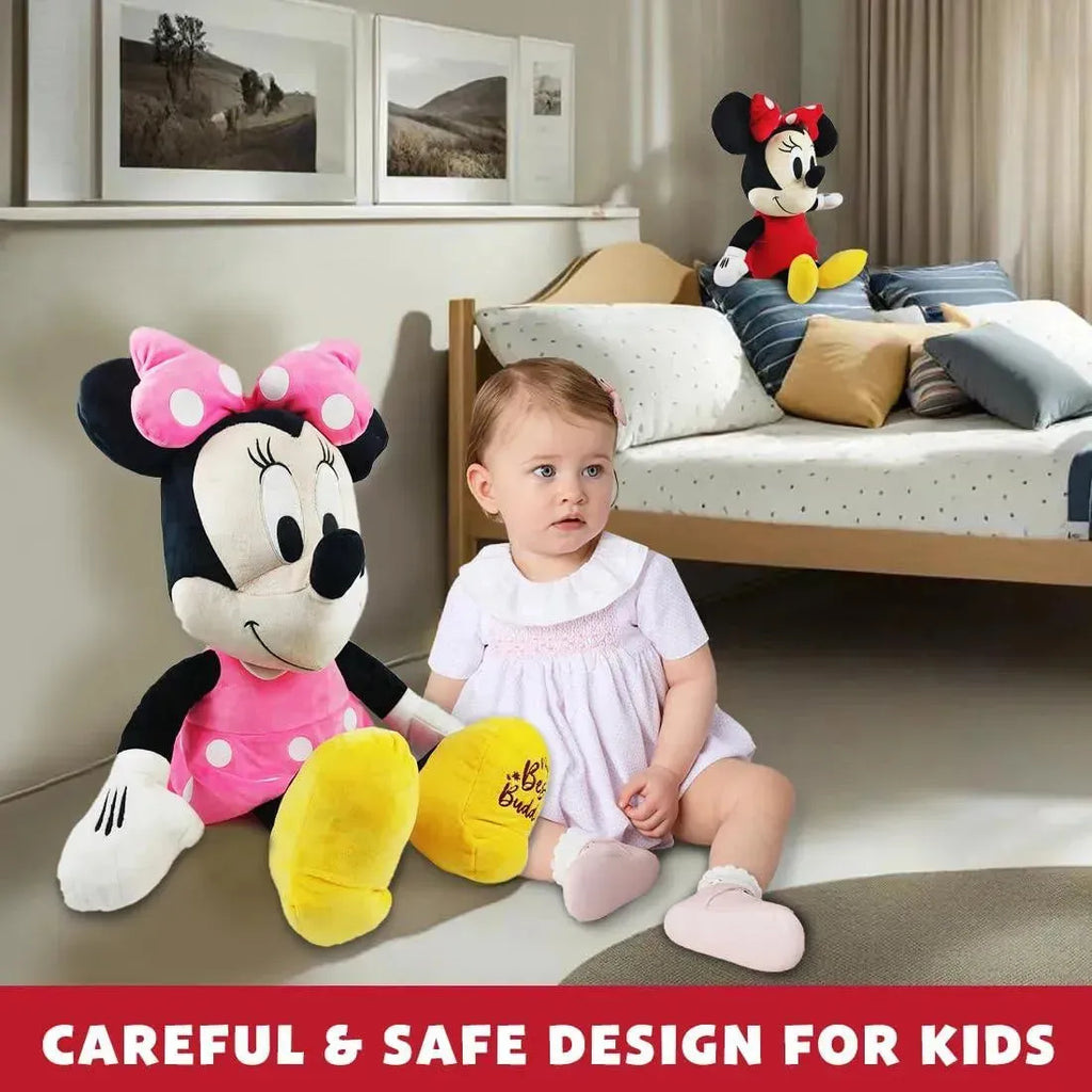 Disney Minnie Mouse 16-Inch Plush Soft Toy – Official Licensed, Premium Quality, Adorable Gift for Girls - Naivri