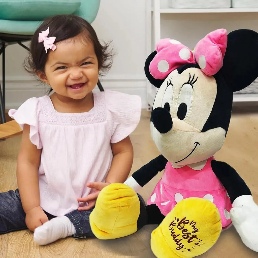 Disney Minnie Mouse 16-Inch Plush Soft Toy – Official Licensed, Premium Quality, Adorable Gift for Girls - Naivri