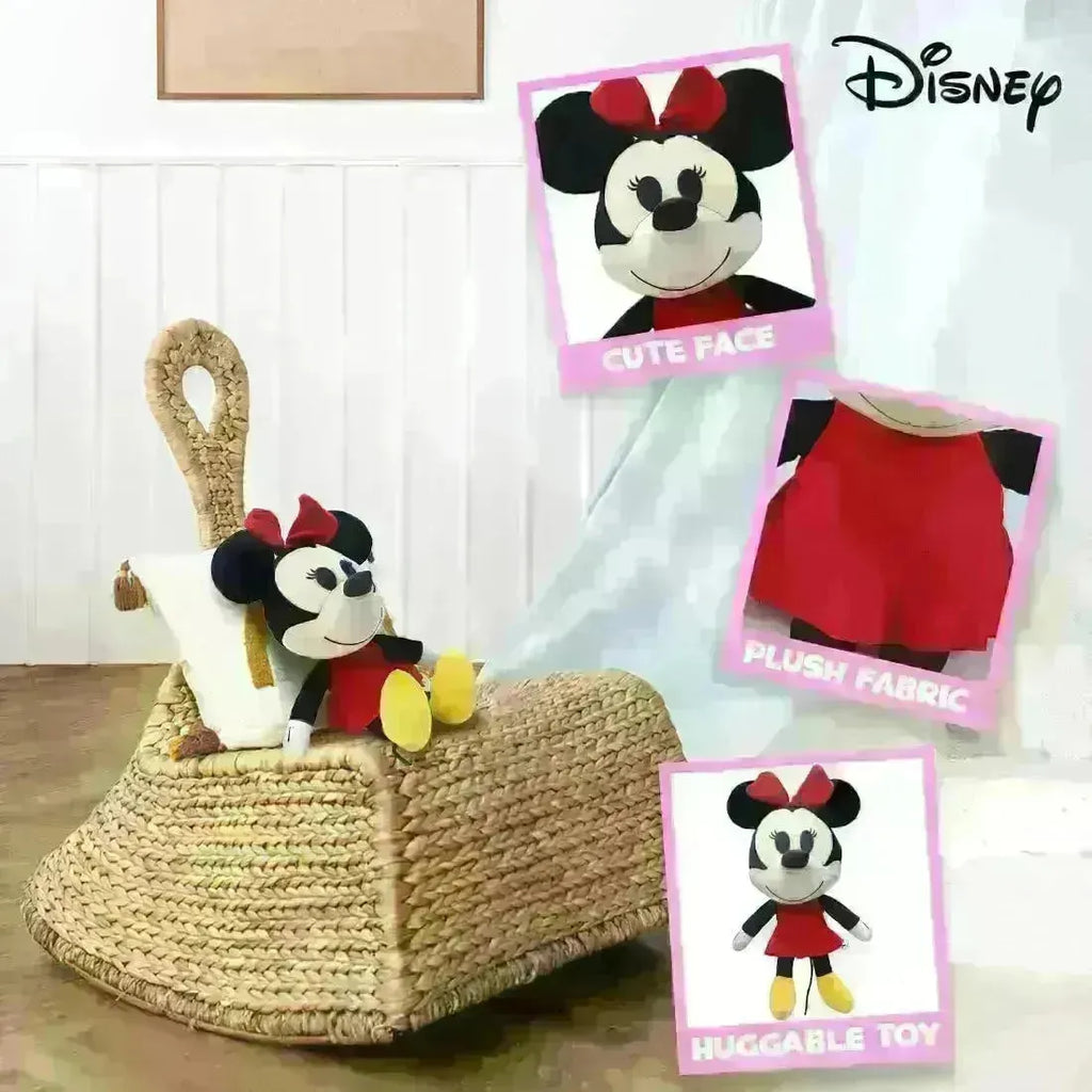 Disney Minnie Mouse 8-Inch Value Plush – Soft & Huggable Official Disney Stuffed Toy for Kids - Naivri