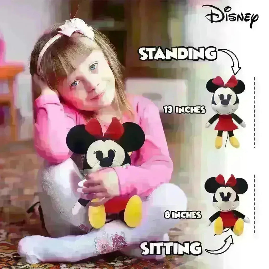 Disney Minnie Mouse 8-Inch Value Plush – Soft & Huggable Official Disney Stuffed Toy for Kids - Naivri