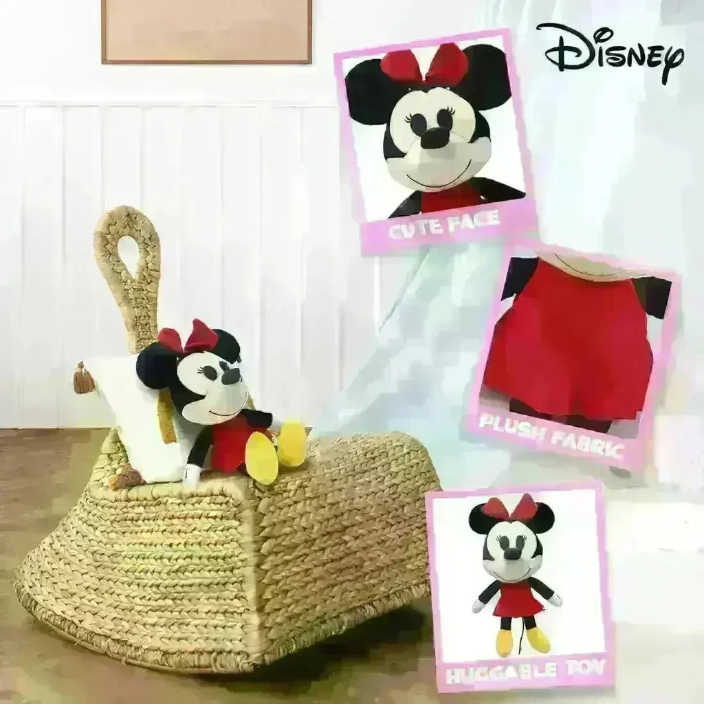 Disney Minnie Mouse 8-Inch Value Plush – Soft & Huggable Official Disney Stuffed Toy for Kids - Naivri