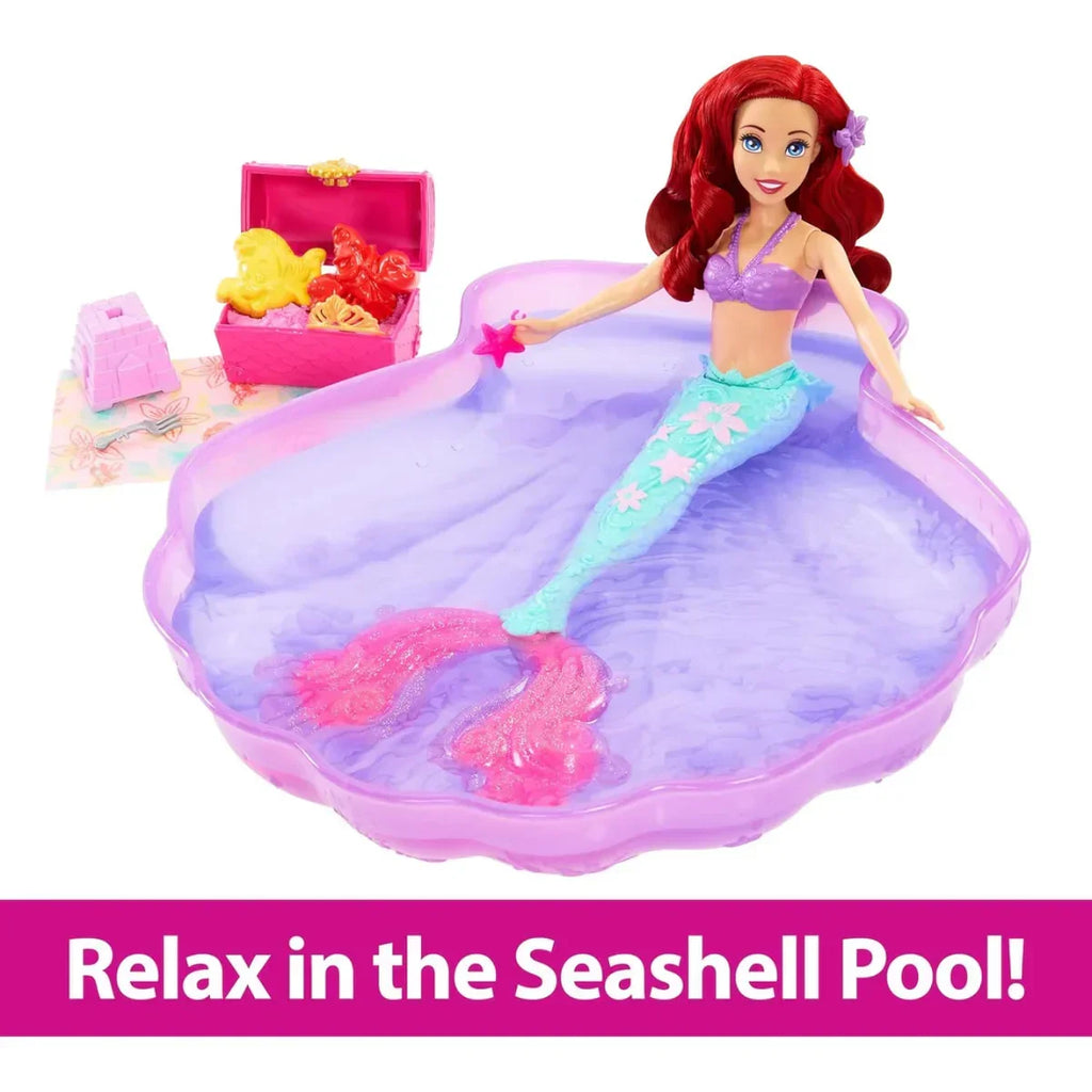 Disney Princess Ariel Mermaid Doll Playset & Pool Set with Moldable Sand & Accessories - Naivri