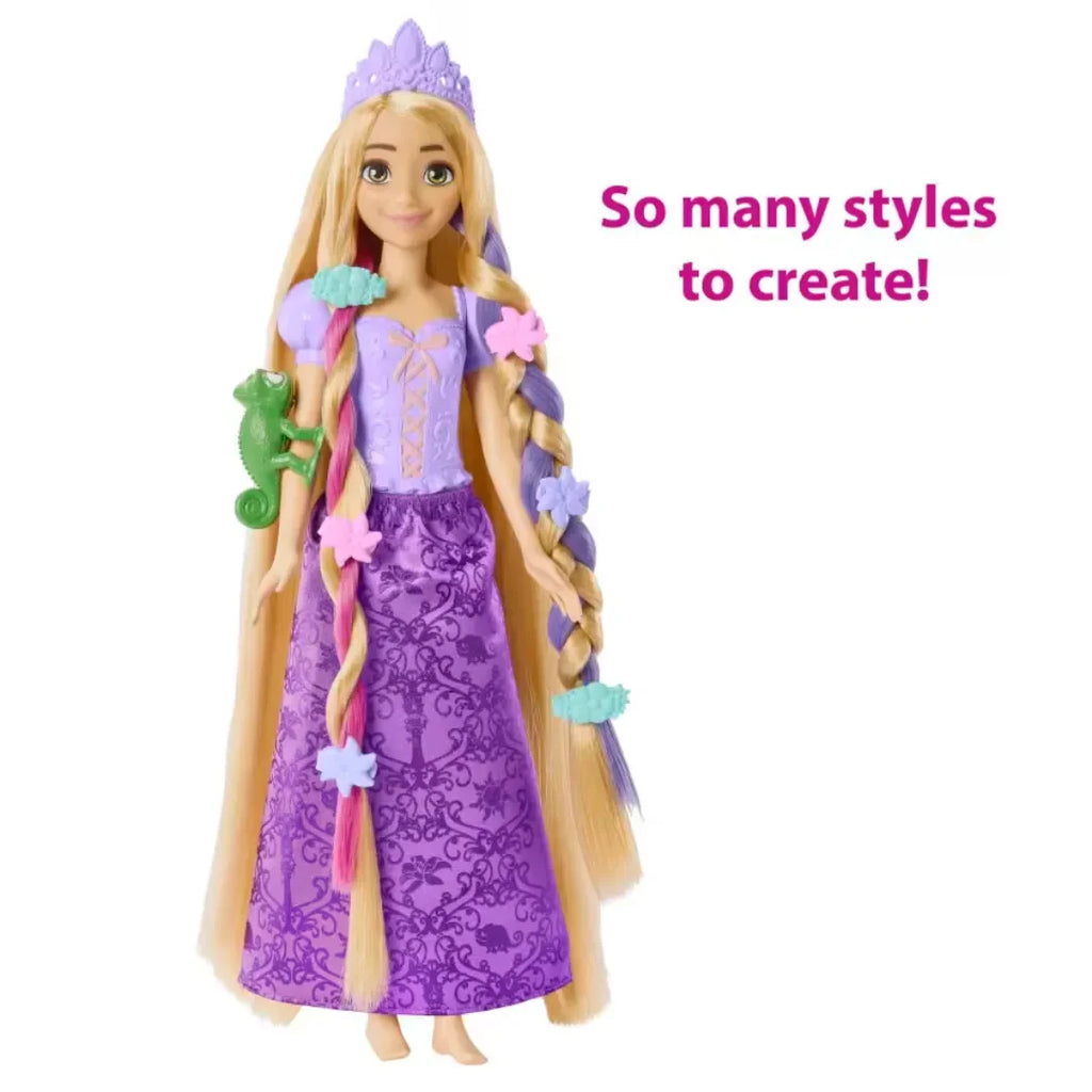 Disney Princess Fairy-Tale Hair Rapunzel Doll with Color-Change Extensions & 10+ Accessories – Let the Styling Magic Begin! - Naivri