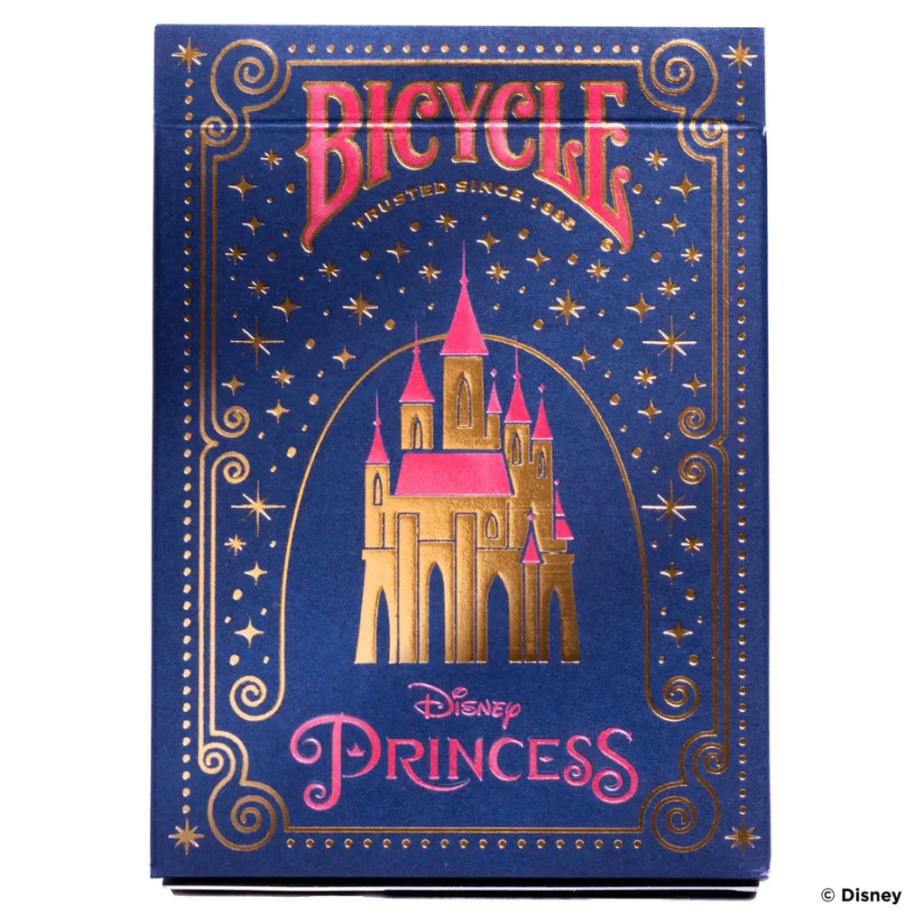 Disney Princess Inspired Playing Cards by Bicycle – Pink / Navy Edition – Premium Collector's Deck Featuring 12 Disney Princesses - Naivri