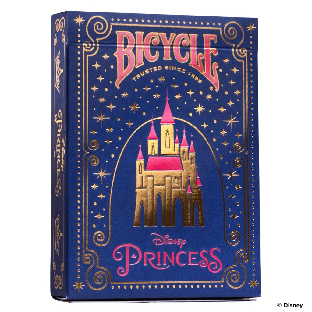 Disney Princess Inspired Playing Cards by Bicycle – Pink / Navy Edition – Premium Collector's Deck Featuring 12 Disney Princesses - Naivri
