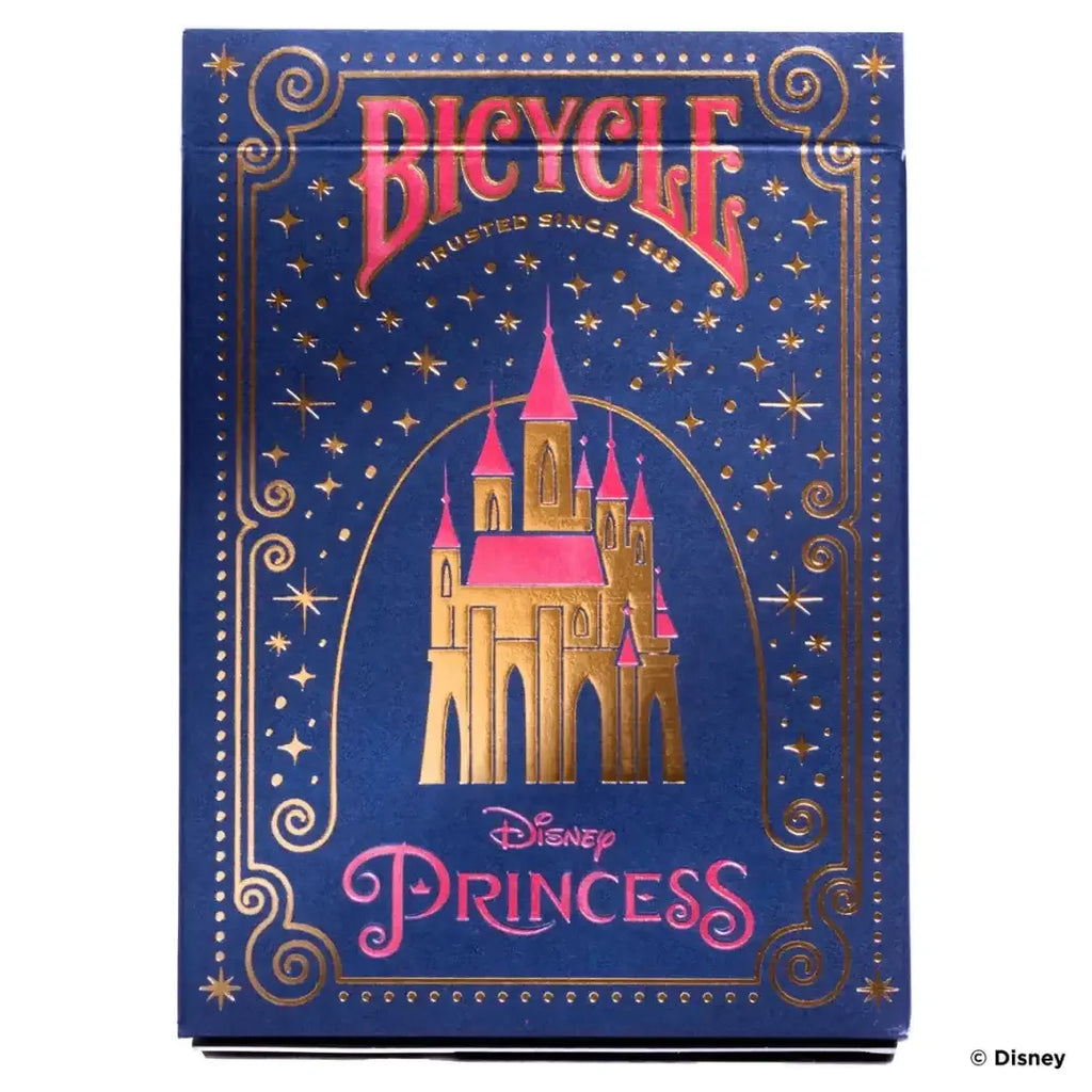 Disney Princess Inspired Playing Cards by Bicycle – Pink / Navy Edition – Premium Collector's Deck Featuring 12 Disney Princesses - Naivri